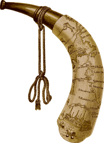 Horn mit Karte