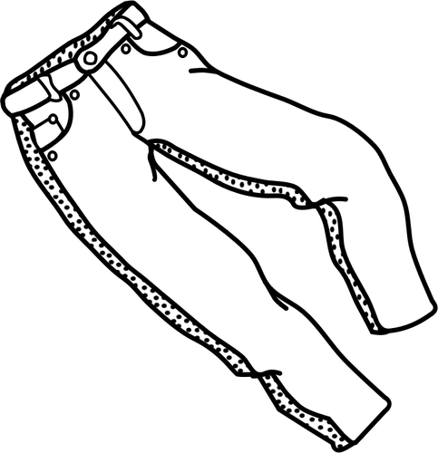 Pantaloni lineart grafică vectorială