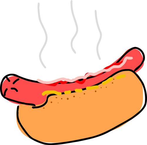 Hot dog tekening