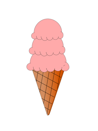 Helado de fresa