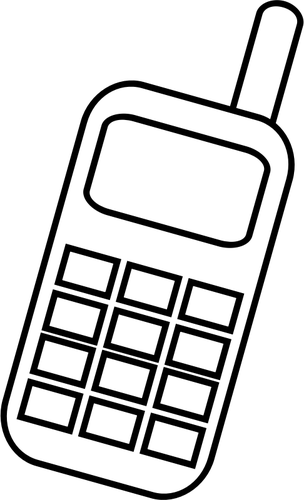 Mobiltelefon ikon vektor ClipArt