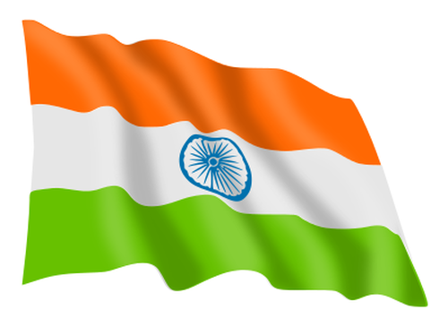 Indien viftande flagga