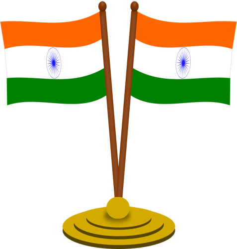 Indisk flagg vektor