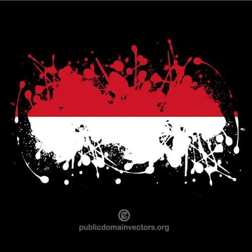Indonesian lippu maaliroiskeita