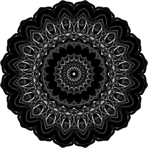 Siyah geometrik siluet