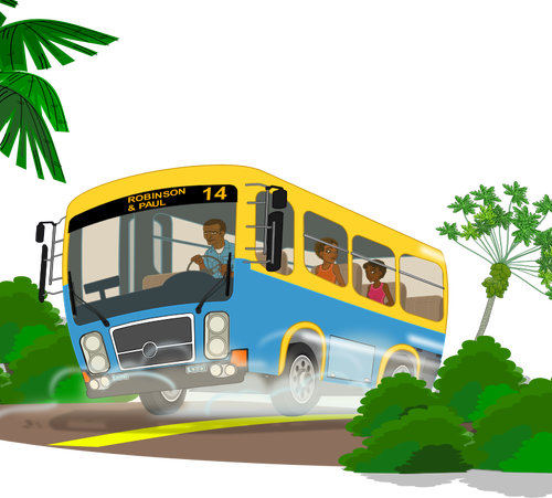 Ostrov školní autobus