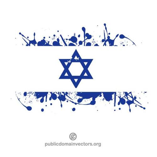 İsrail bayrağı boya sıçramış