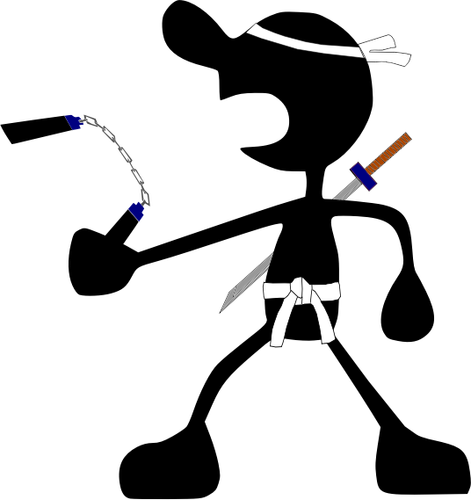 Vektor-Bild der Kerl mit Greifer