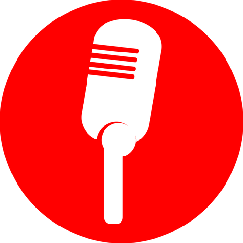 Ícone de microfone vector