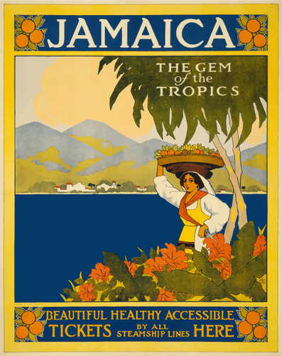 Affiche touristique jamaïcain