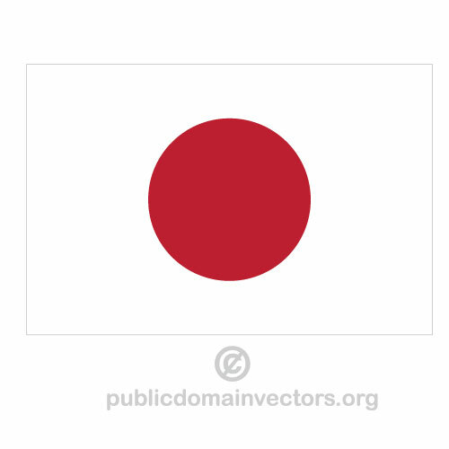 Drapeau japonais vector