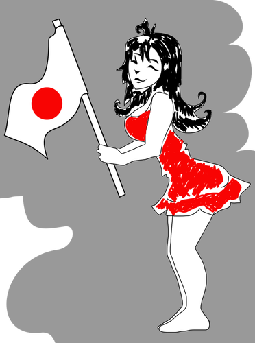 Japanilainen cheerleader-kuva