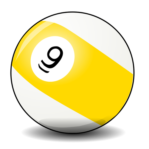 Vektor-ClipArt-Grafik des Pool Balls