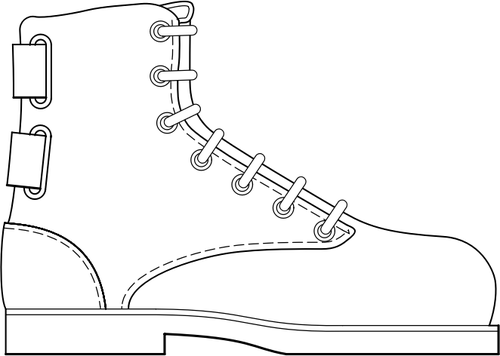 트레킹 부팅의 벡터 클립 아트