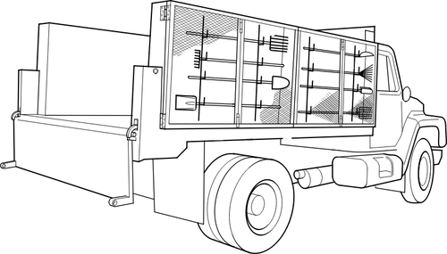 Hyötyajoneuvon vektorigrafiikka