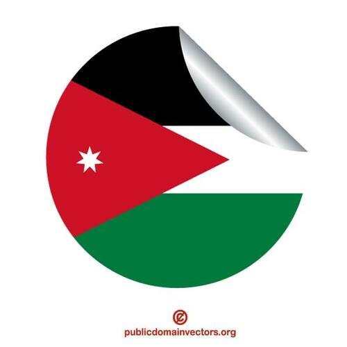 Jordan flagga klistermärke