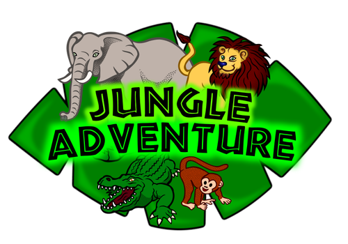 ジャングルの冒険子供のクラブロゴのクリップアート