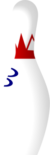 Bowling pin vector kunst