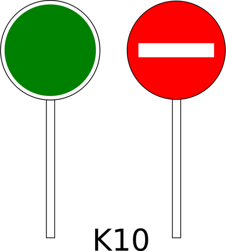 Ingen oppføring trafikkskilt på polet farge vektortegning