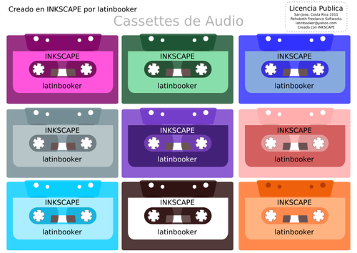 Audio-tapes vector illustratie