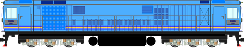 Blue locomotive