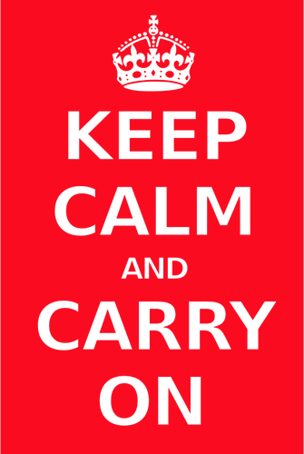 Keep calm poster