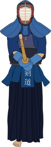剣道制服ベクトル画像