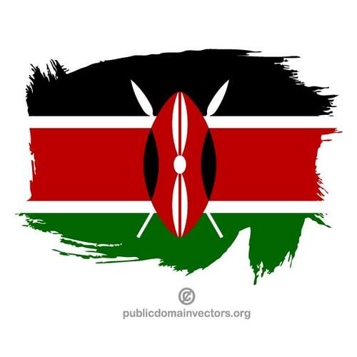 Pintado bandera de Kenia