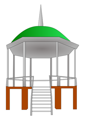 Vector graphics of kiosk