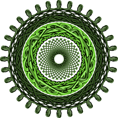 Imagem de mandala verde