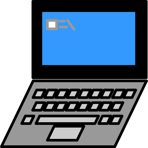 Vectorul miniaturi de laptop curat design