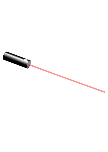 Clip-art vector de laser de diodo de potência média embalado para um banco óptico