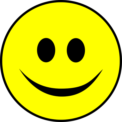 Râs de desen vector smiley