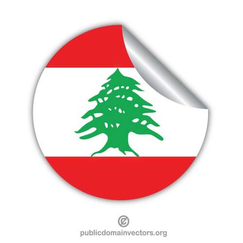 लेबनान झंडा स्टीकर