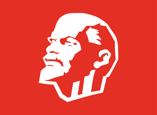 Leninist-lipun vektori clipart-kuva