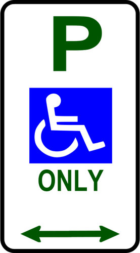 Parcheggio per disabili traffico roadsign ВЕКТОРНОЕ ИЗОБРАЖЕНИЕ