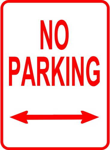 No parking traffic roadsign vector image