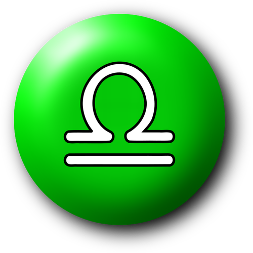 Simbolo verde libra