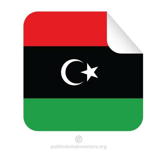 リビア ステッカーの国旗