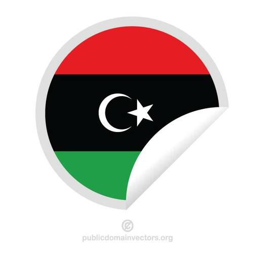Libyjská vlajka nálepka