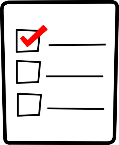 Icône de vecteur de liste