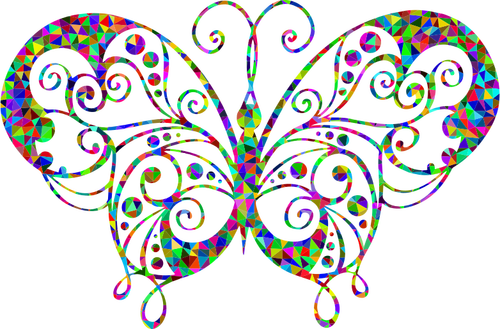 Sagoma farfalla fioritura prismatico