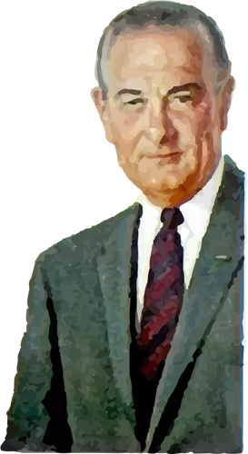 Lyndon B Johnson-Portrait-Vektor-Bild