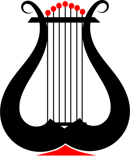 Imágenes Prediseñadas Vector del instrumento Lira