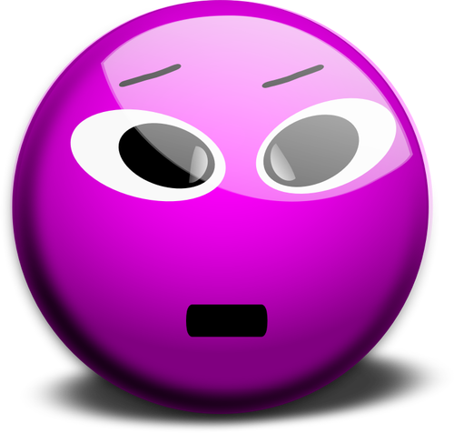 Prediseñadas de vector de smiley morado 3