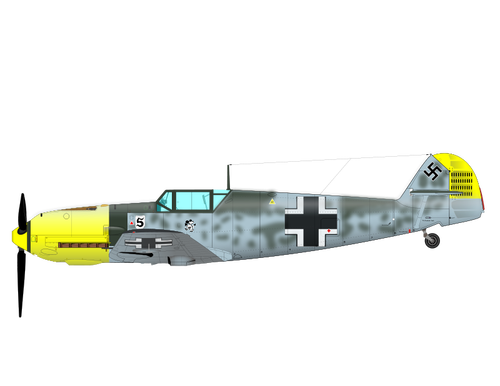 בתמונה וקטורית מטוס ME-109