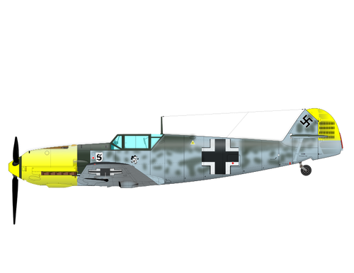 ME-109 aeroplane vector image