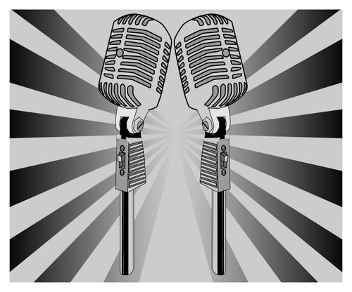 Microphone vector image