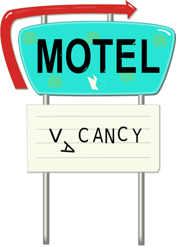 Motel ad vector image