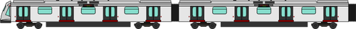 Line train vector image